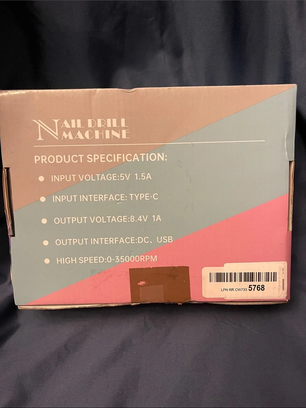 Professional Nail Drill Machine JF-602 in Pink